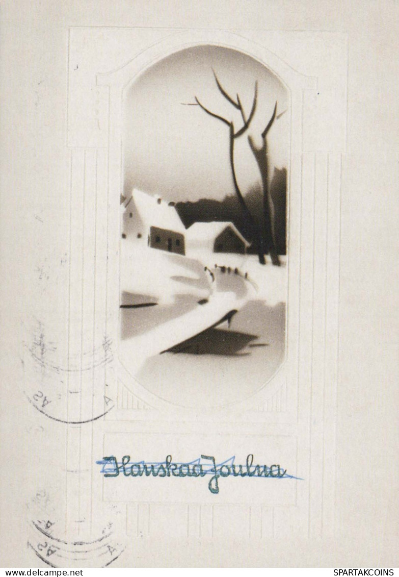 Happy New Year Christmas Vintage Postcard CPSM #PBN115.GB - Nieuwjaar