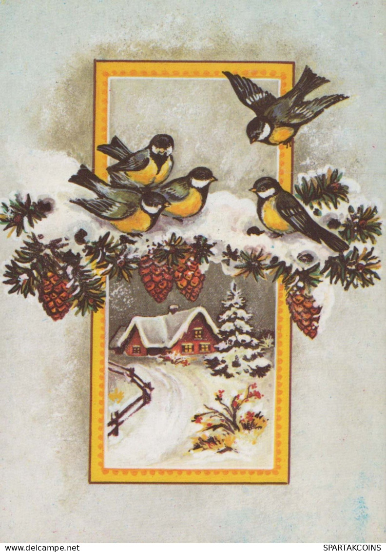 Happy New Year Christmas Vintage Postcard CPSM #PBN362.GB - Anno Nuovo