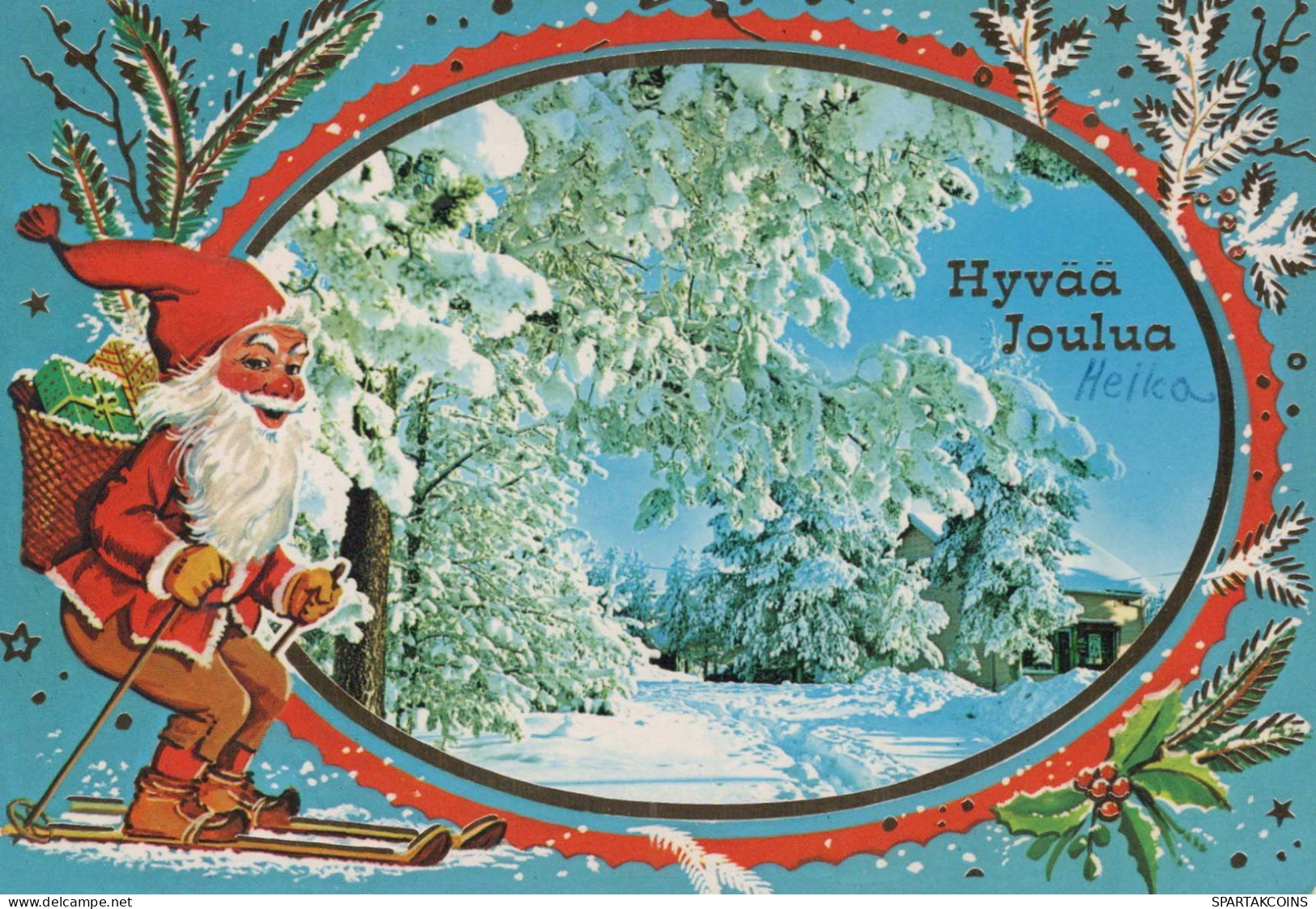 Happy New Year Christmas GNOME Vintage Postcard CPSM #PBM132.GB - Nieuwjaar