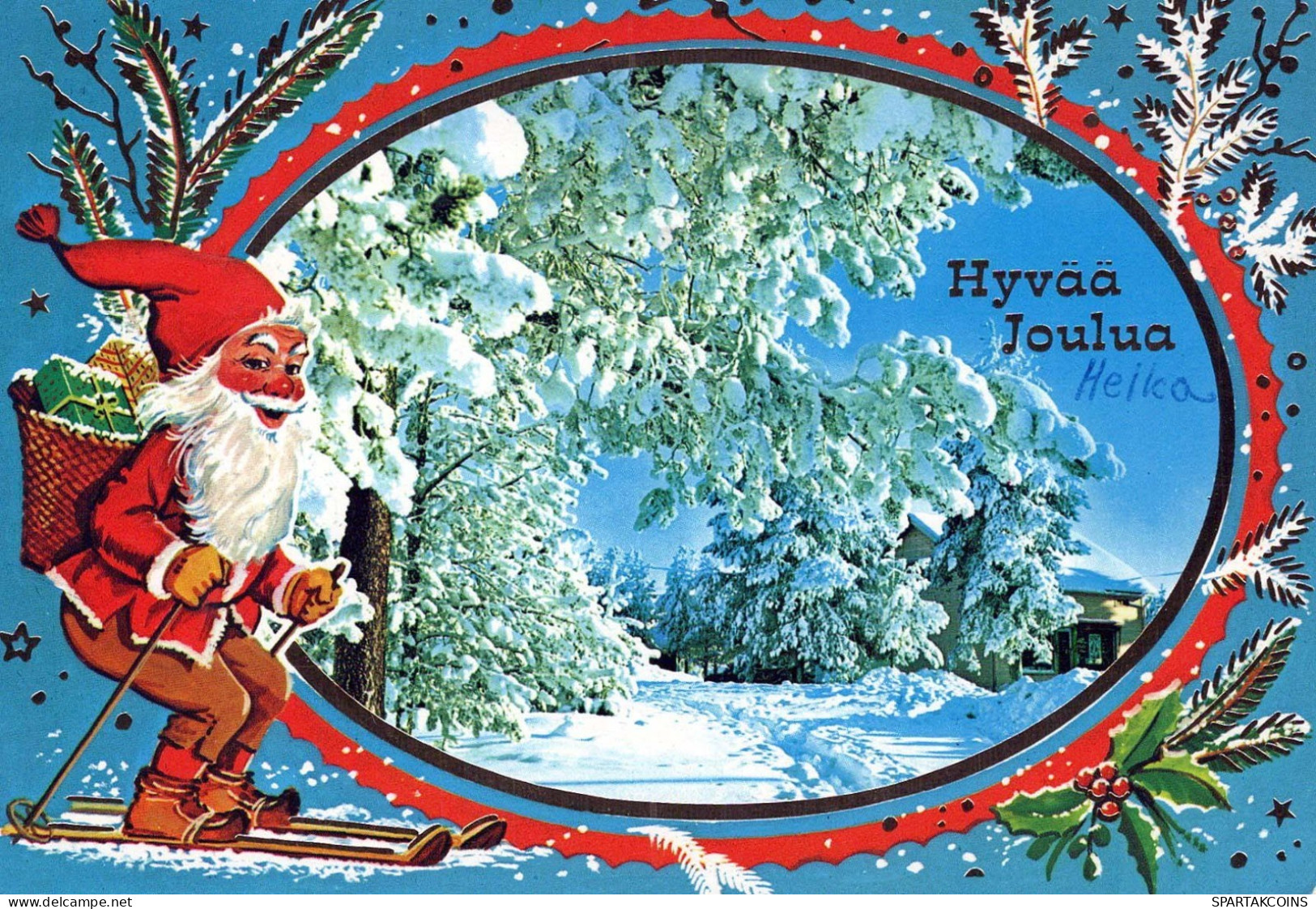 Happy New Year Christmas GNOME Vintage Postcard CPSM #PBM132.GB - Nouvel An