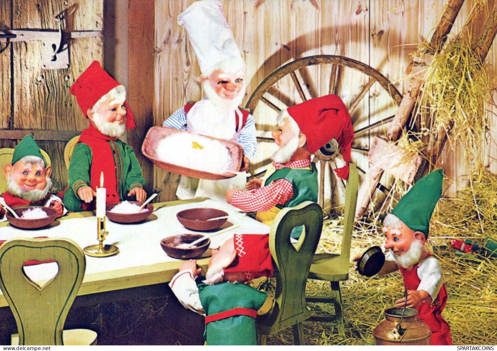 Happy New Year Christmas GNOME Vintage Postcard CPSM #PBA988.GB - Neujahr