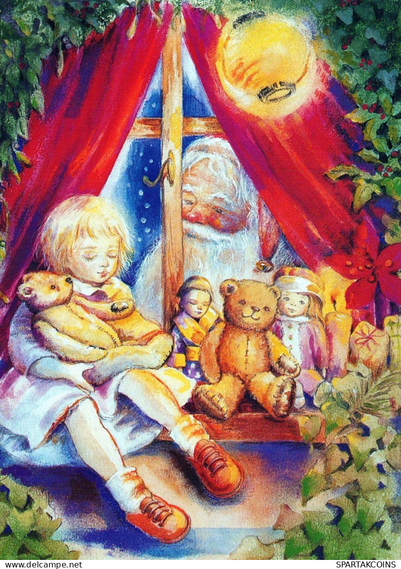 Happy New Year Christmas CHILDREN Vintage Postcard CPSM #PAZ925.GB - Anno Nuovo