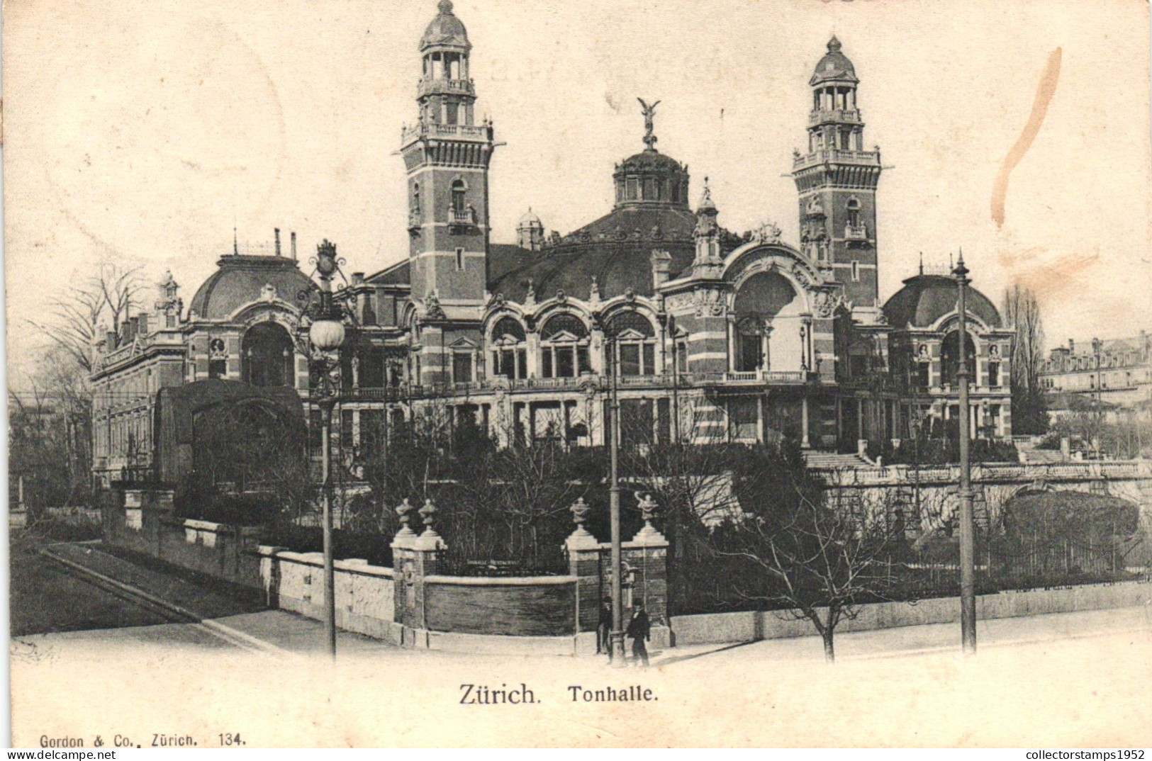 ZURICH, CONCERT HALL, ARCHITECTURE, TOWERS, SWITZERLAND, POSTCARD - Zürich