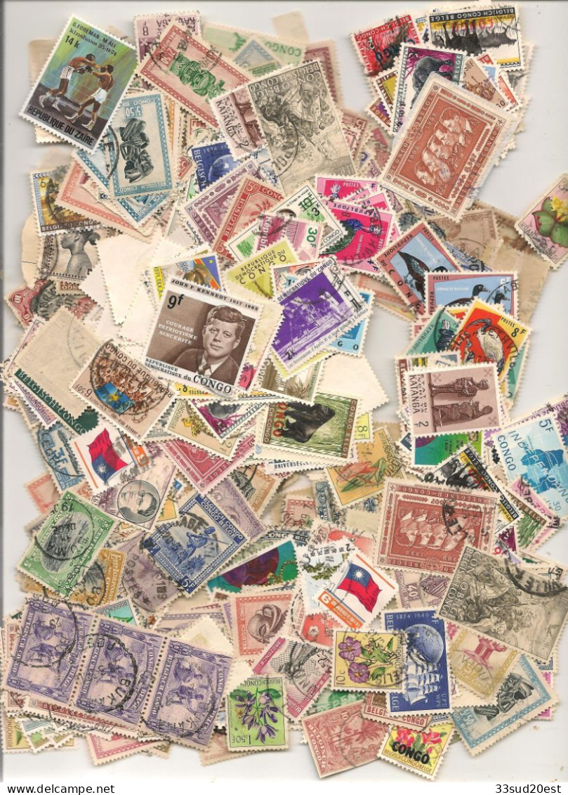 Lot De Timbres Du Congo Kinshasa (35 Grammes) - Lots & Kiloware (mixtures) - Max. 999 Stamps