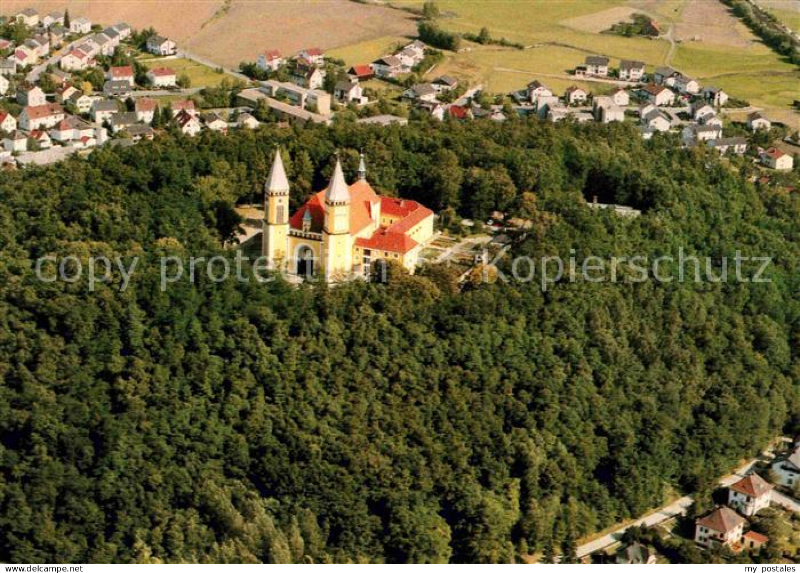 72717615 Schwandorf Fliegeraufnahme Marienmuenster Und Kloster Kreuzberg Schwand - Schwandorf