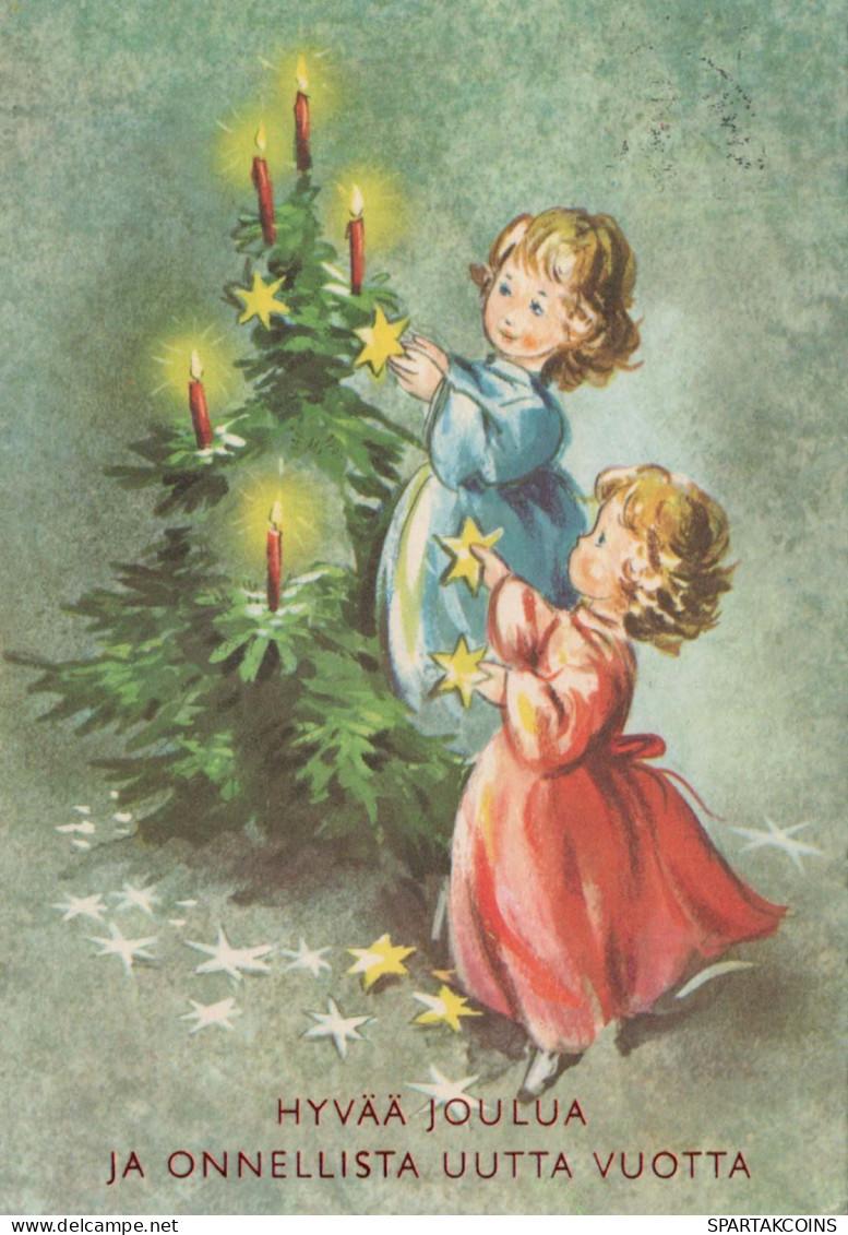 Happy New Year Christmas CHILDREN Vintage Postcard CPSM #PAY896.GB - Anno Nuovo