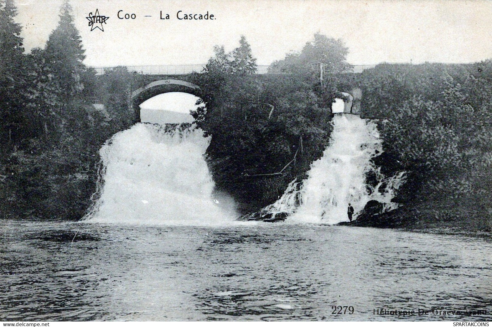 BELGIO COO WATERFALL Provincia Di Liegi Cartolina CPA Unposted #PAD092.IT - Stavelot