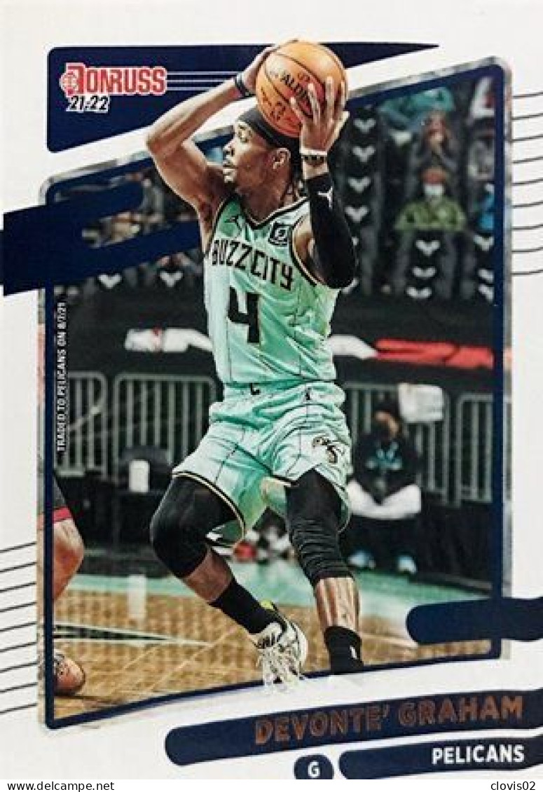 74 Devonte' Graham - New Orleans Pelicans - Carte Panini NBA Donruss 2021-2022 - Andere & Zonder Classificatie