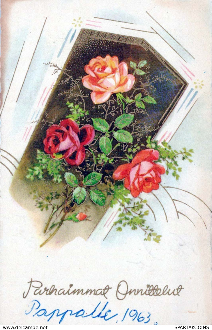 FIORI Vintage Cartolina CPA #PKE624.IT - Flowers
