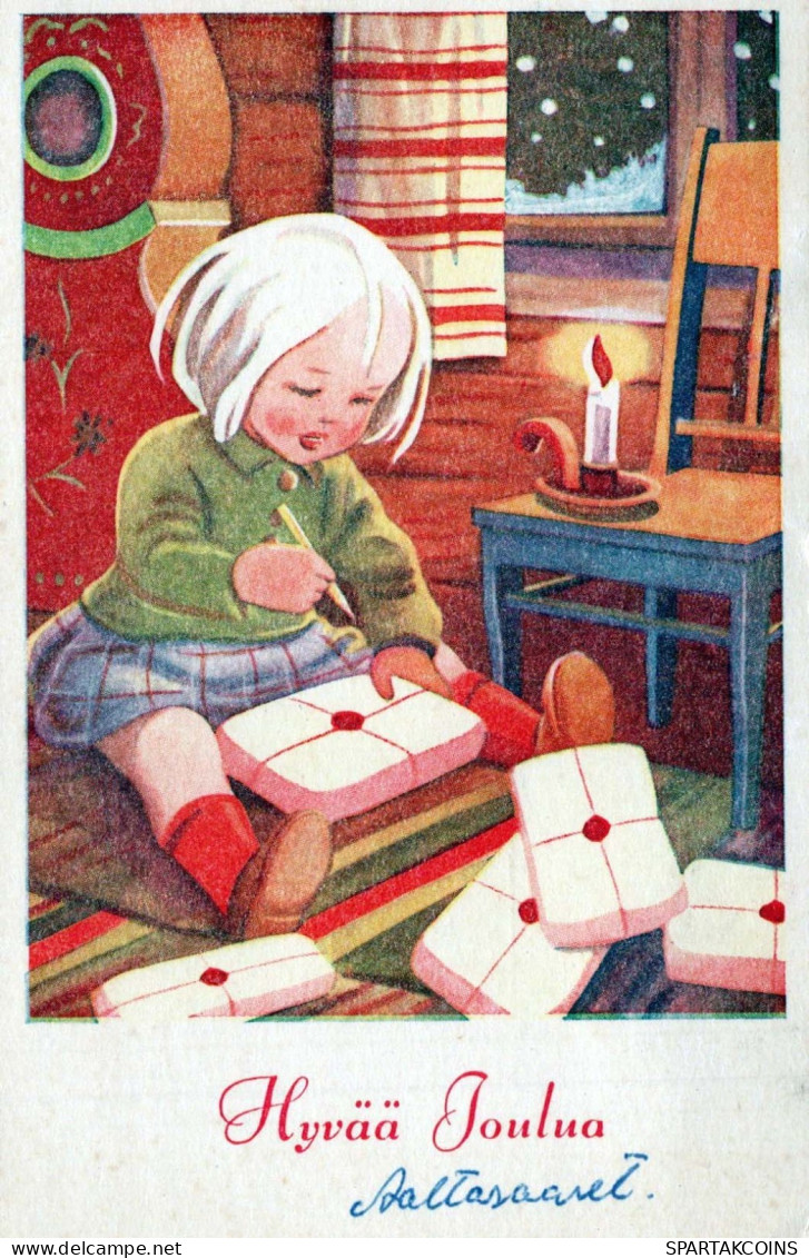 Buon Anno Natale Vintage Cartolina CPSMPF #PKD236.IT - Neujahr