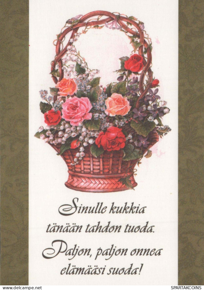 FIORI Vintage Cartolina CPSM #PBZ509.IT - Bloemen