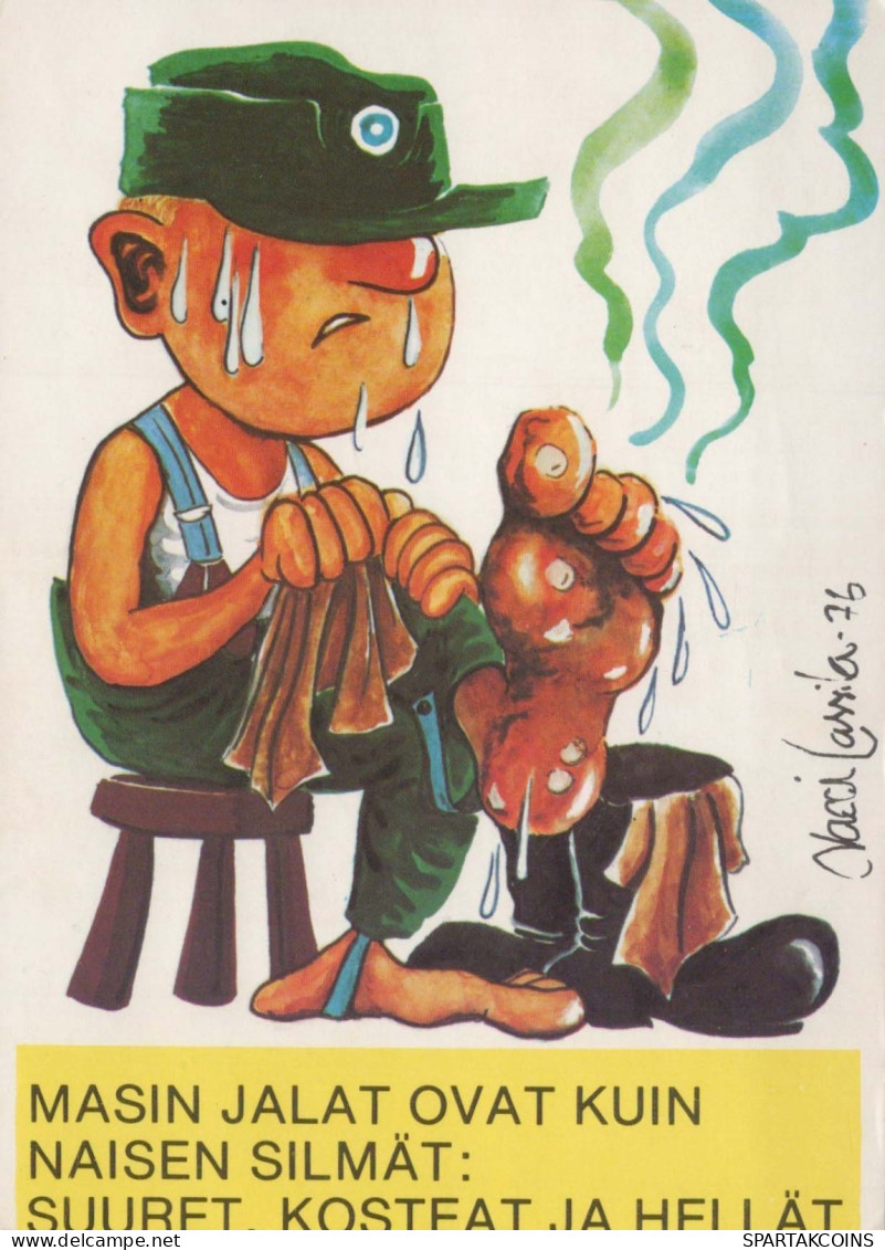 SOLDATI UMORISMO Militaria Vintage Cartolina CPSM #PBV840.IT - Humoristiques