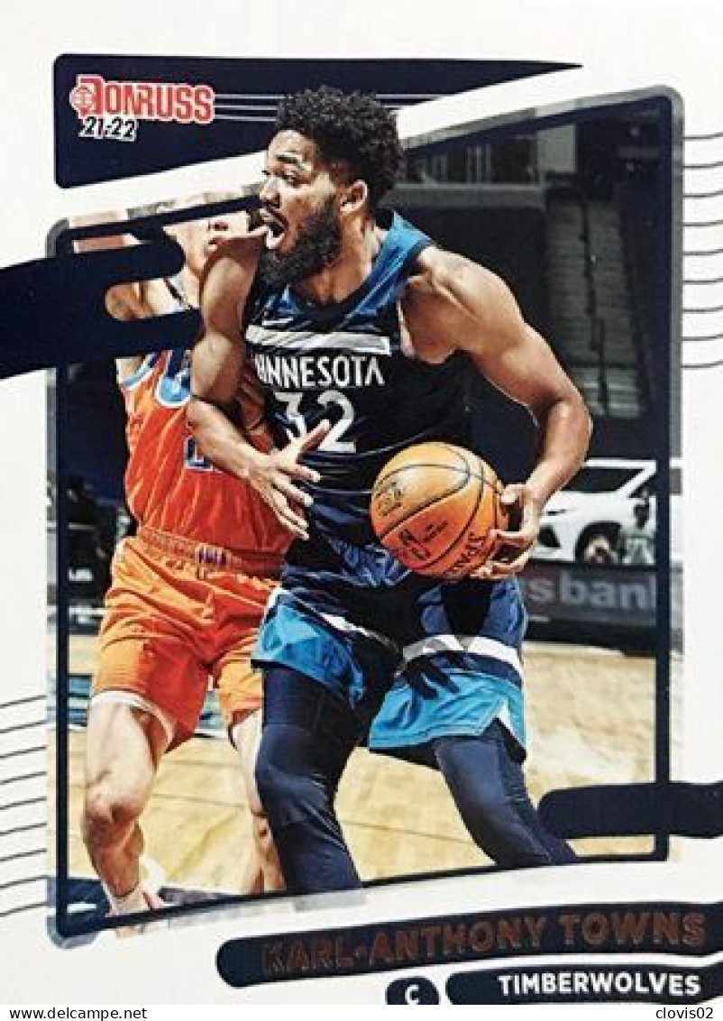 75 Karl-Anthony Towns - Minnesota Timberwolves - Carte Panini NBA Donruss 2021-2022 - Other & Unclassified