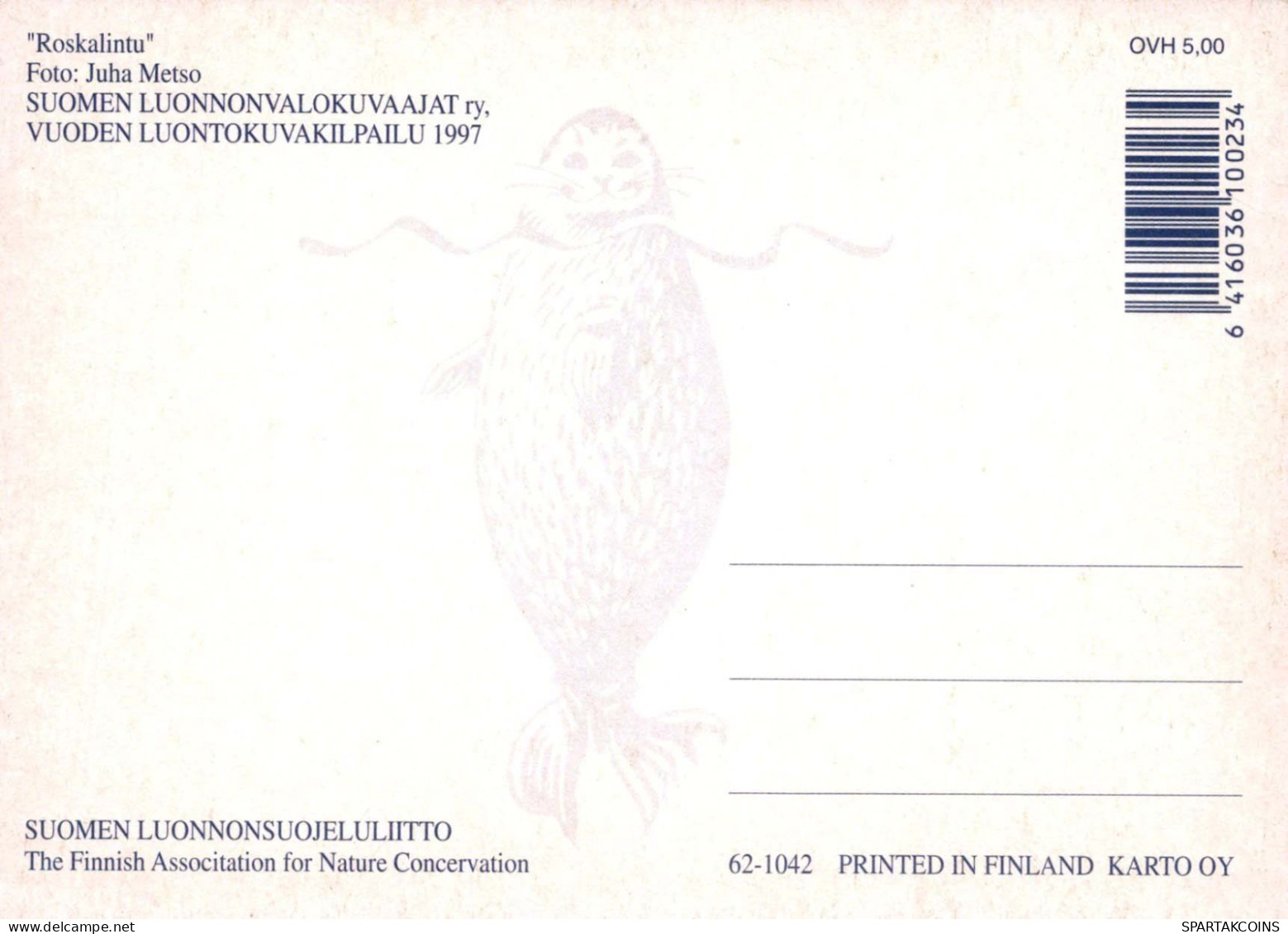 UCCELLO Animale Vintage Cartolina CPSM #PBR559.IT - Oiseaux