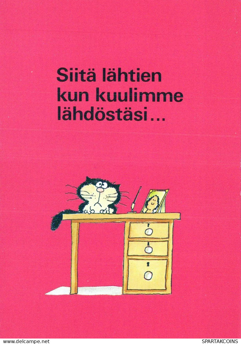 GATTO KITTY Animale Vintage Cartolina CPSM #PBQ970.IT - Katzen