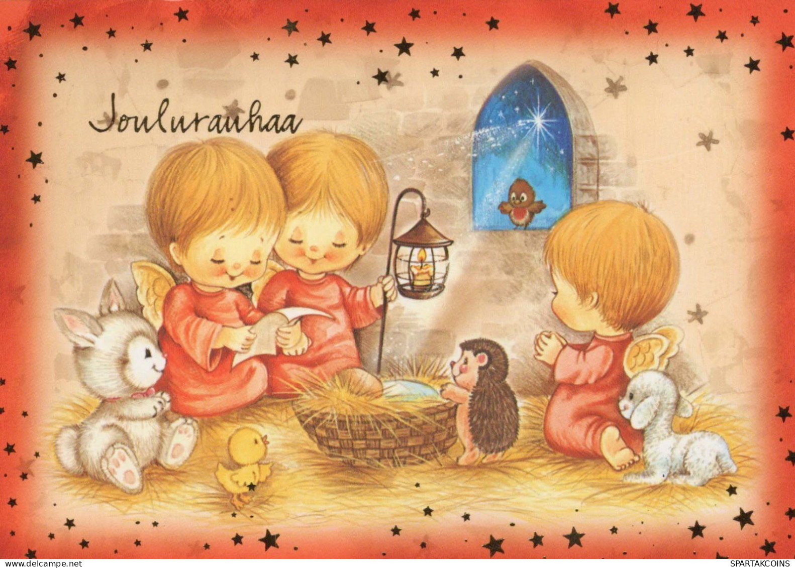 ANGELO Natale Vintage Cartolina CPSM #PBP362.IT - Engel