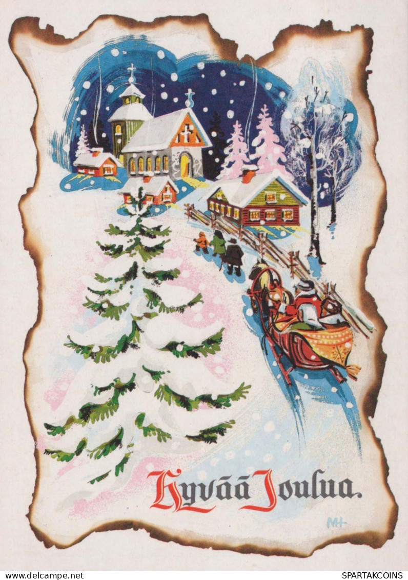 Buon Anno Natale Vintage Cartolina CPSM #PBN244.IT - Nouvel An