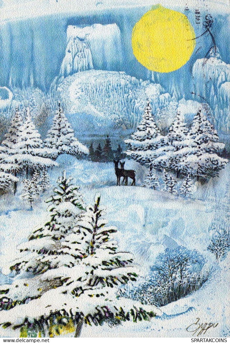 Buon Anno Natale Vintage Cartolina CPSM #PBN119.IT - Anno Nuovo