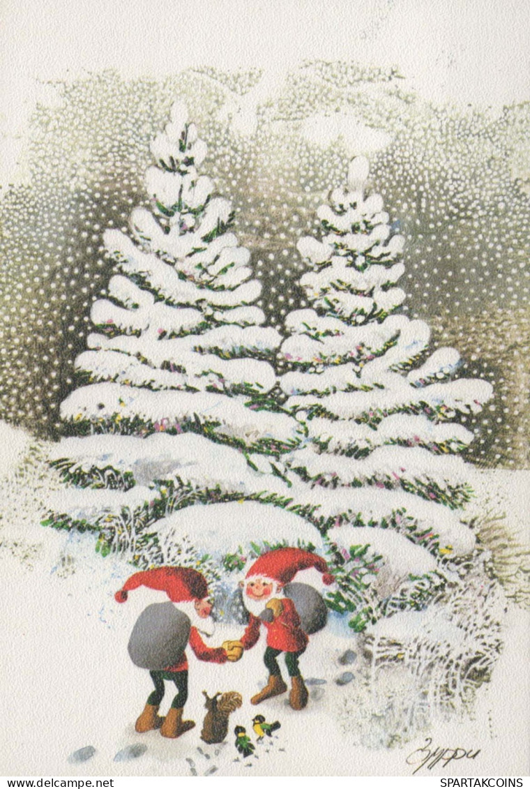 Buon Anno Natale Vintage Cartolina CPSM #PBM927.IT - Nouvel An