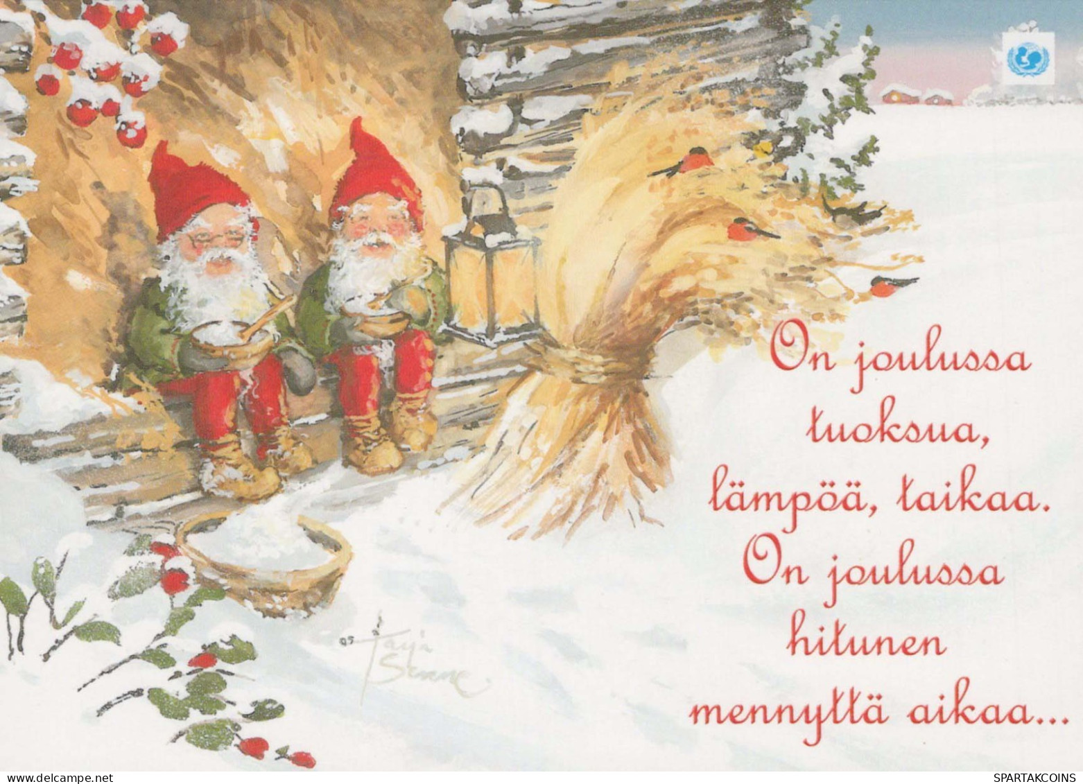 Buon Anno Natale BAMBINO Vintage Cartolina CPSM #PBM348.IT - Nouvel An
