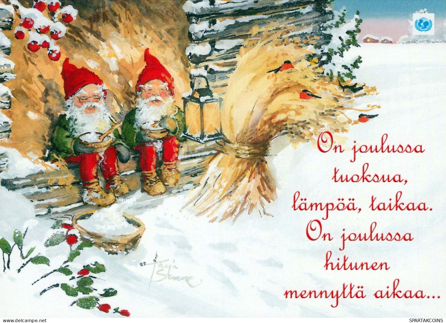 Buon Anno Natale BAMBINO Vintage Cartolina CPSM #PBM348.IT - Neujahr