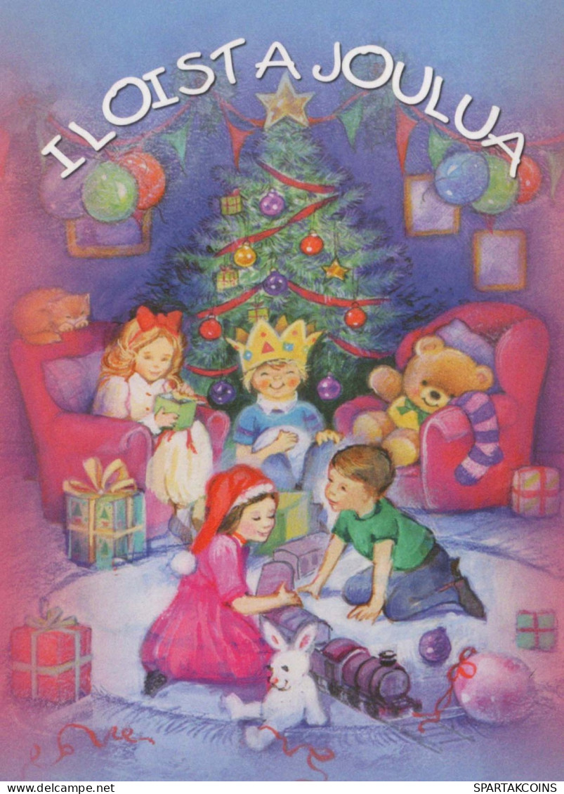 Buon Anno Natale BAMBINO Vintage Cartolina CPSM #PBM205.IT - Anno Nuovo