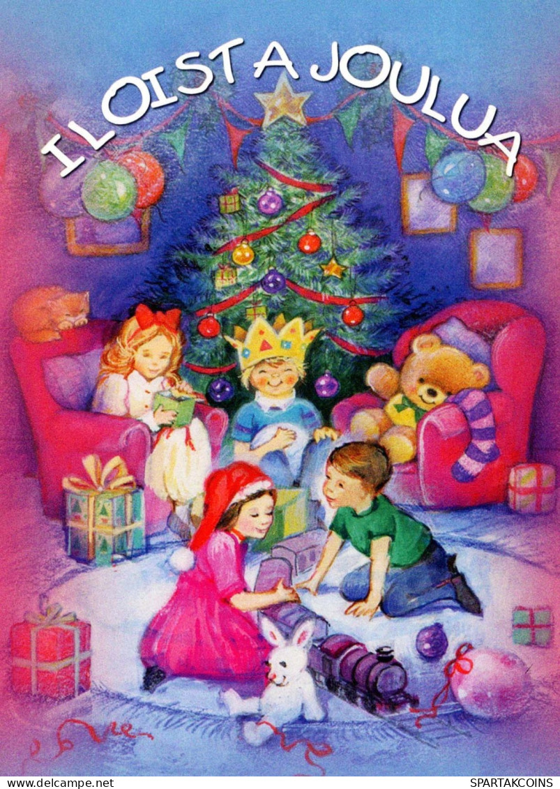 Buon Anno Natale BAMBINO Vintage Cartolina CPSM #PBM205.IT - Anno Nuovo