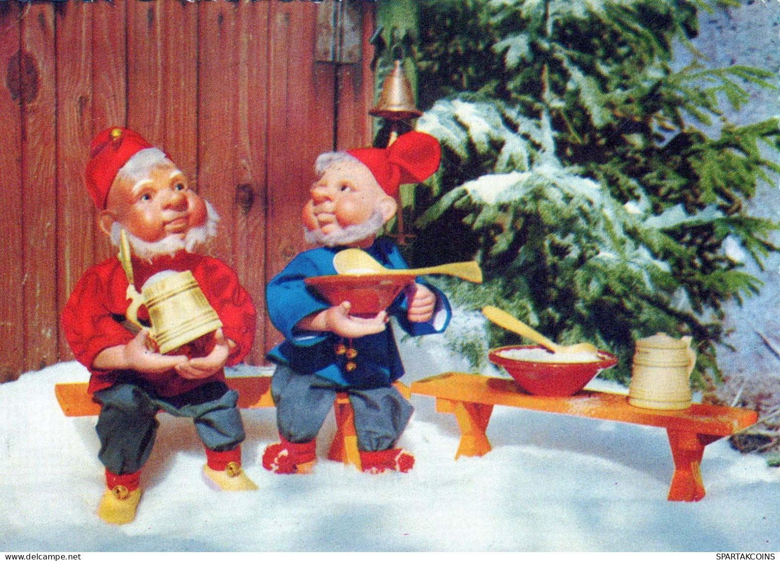 Buon Anno Natale GNOME Vintage Cartolina CPSM #PBA992.IT - Neujahr