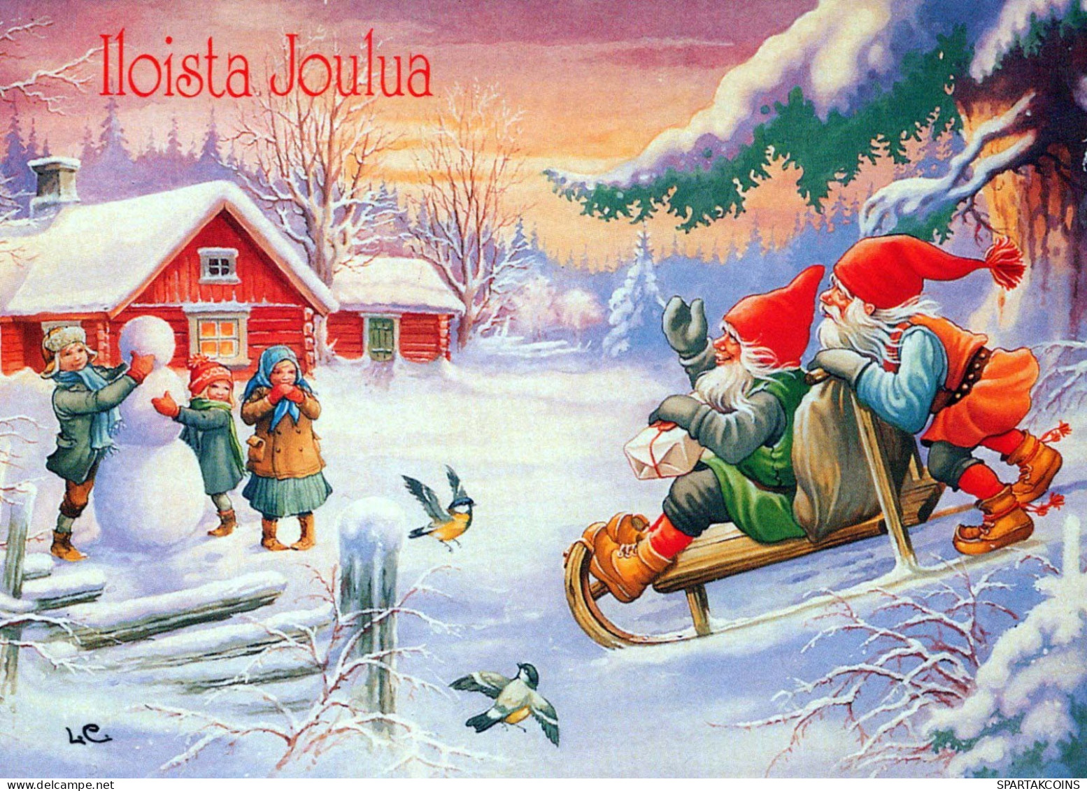 Buon Anno Natale GNOME Vintage Cartolina CPSM #PBA676.IT - Nouvel An