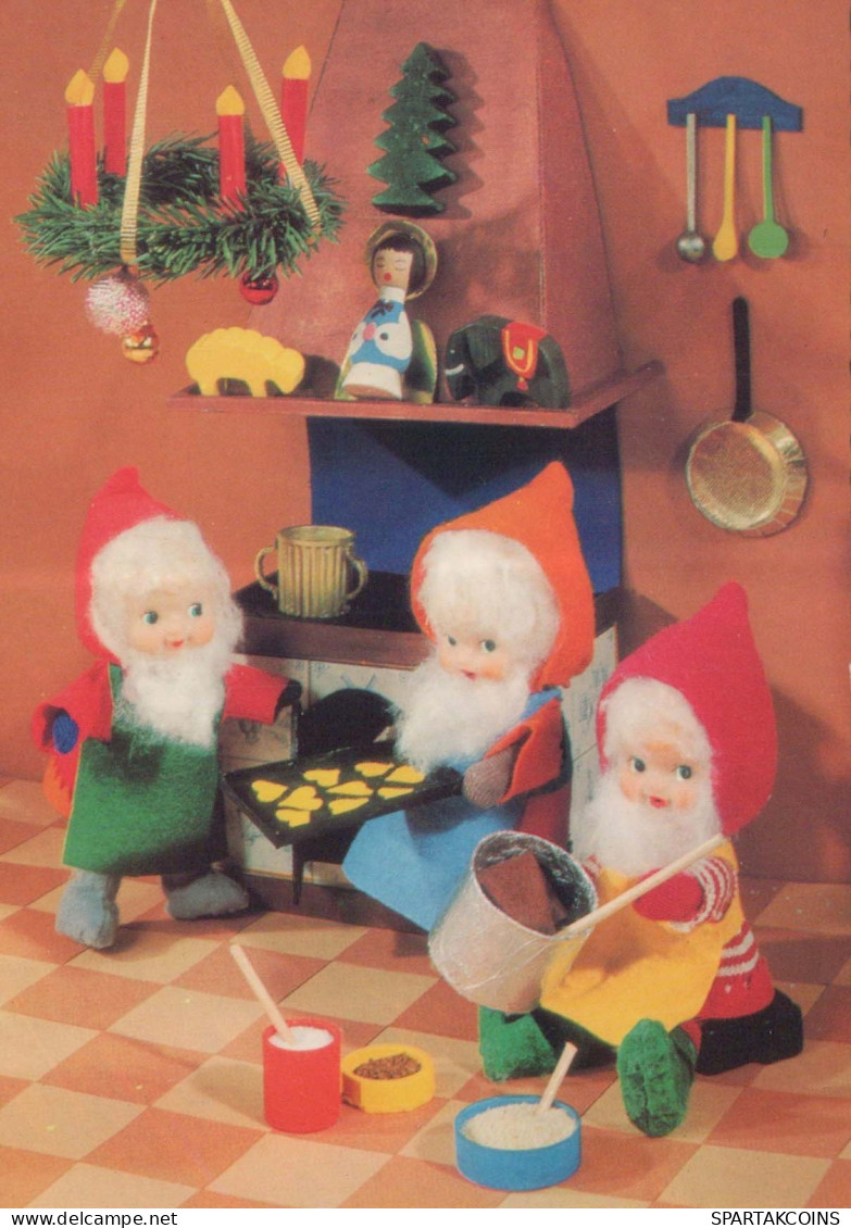 Buon Anno Natale GNOME Vintage Cartolina CPSM #PAY508.IT - Anno Nuovo