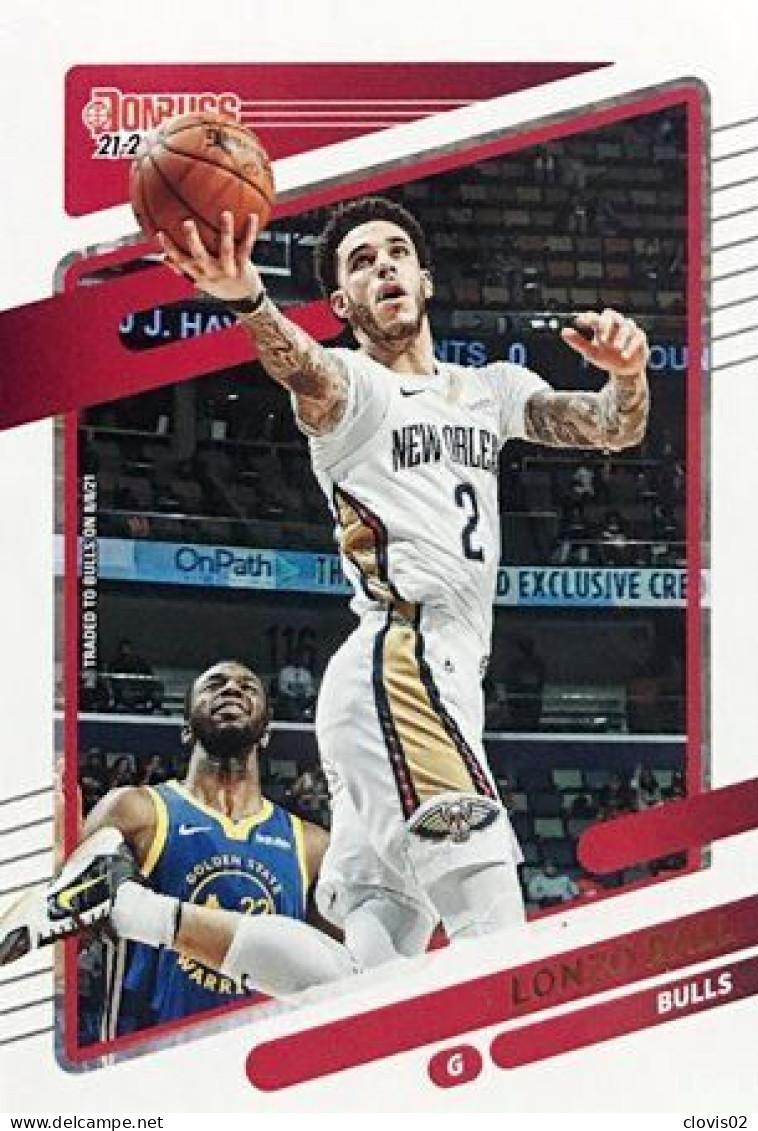 79 Lonzo Ball - Chicago Bulls - Carte Panini NBA Donruss 2021-2022 - Altri & Non Classificati