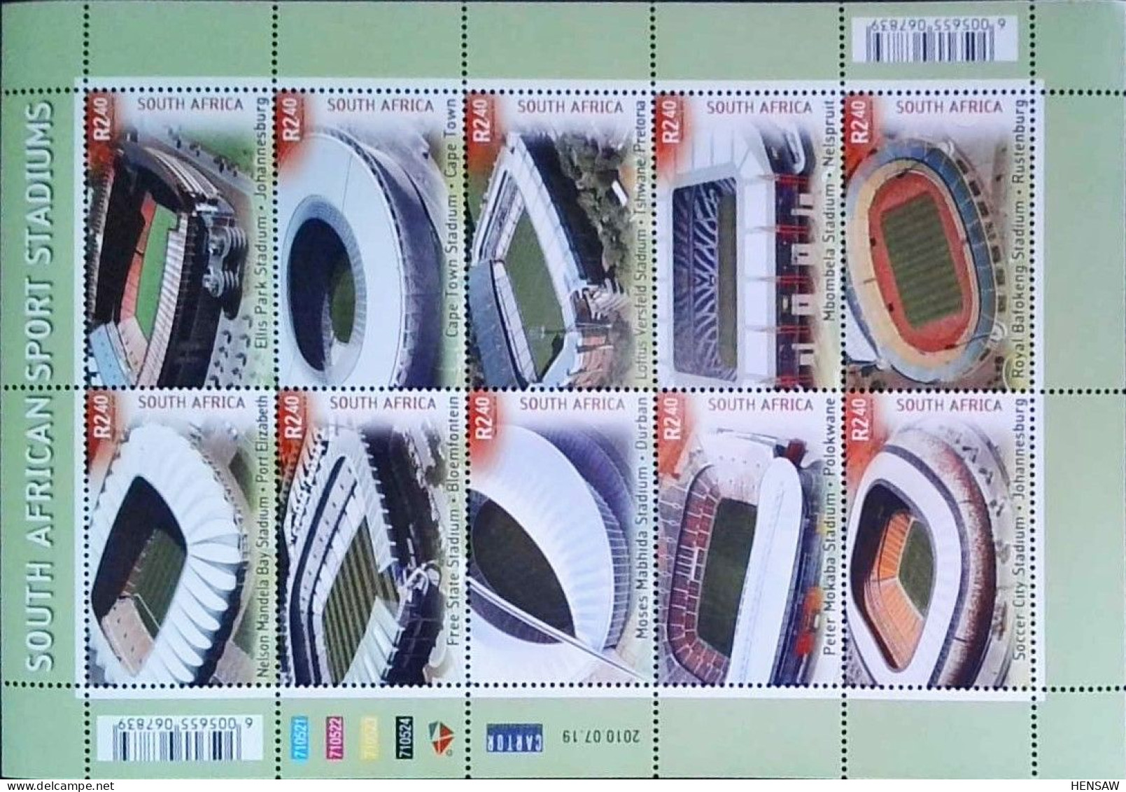 South Africa - 2010 SA Sports Stadiums - MNH - Nuevos