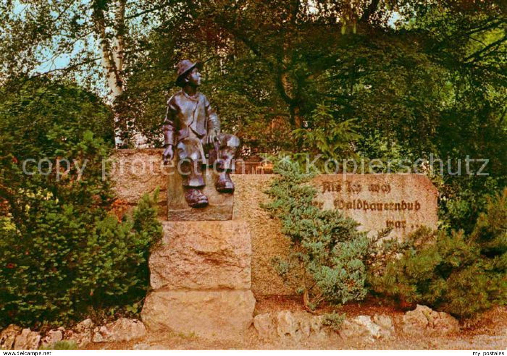 72716970 Krieglach Steiermark Rosegger Denkmal Statue Krieglach Steiermark - Andere & Zonder Classificatie