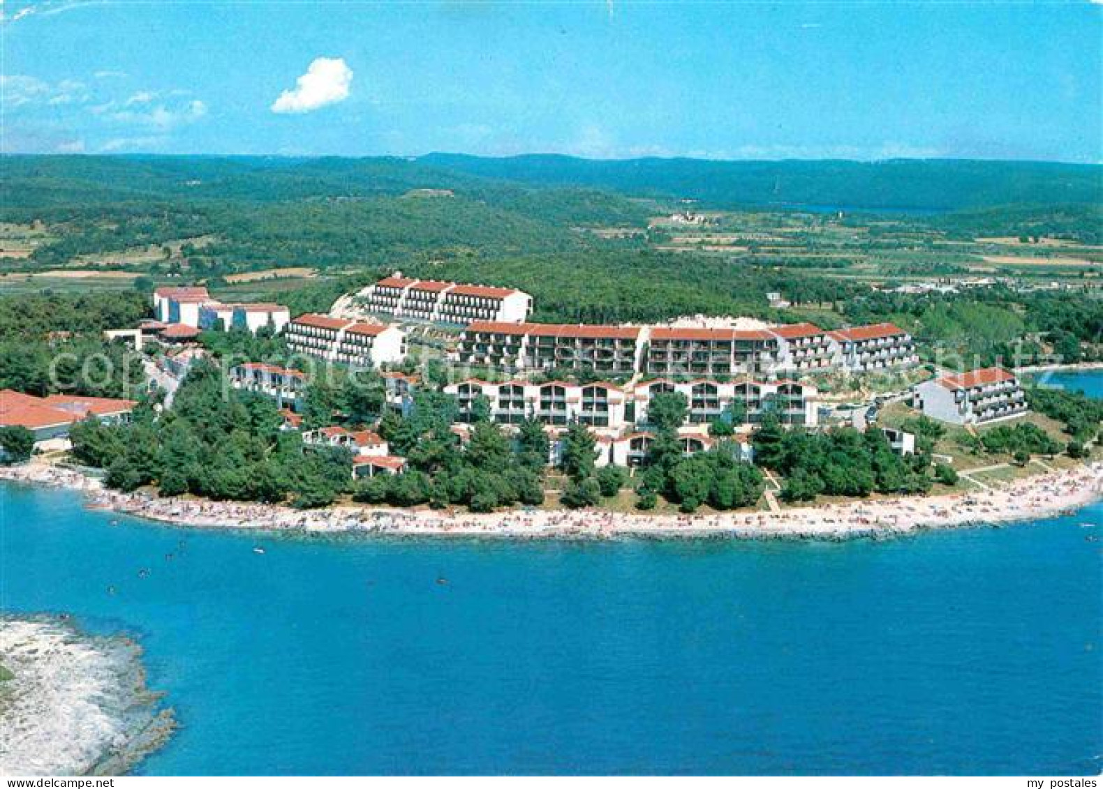 72716962 Vrsar Istrien Hotelanlagen Strand Fliegeraufnahme Croatia - Croatia