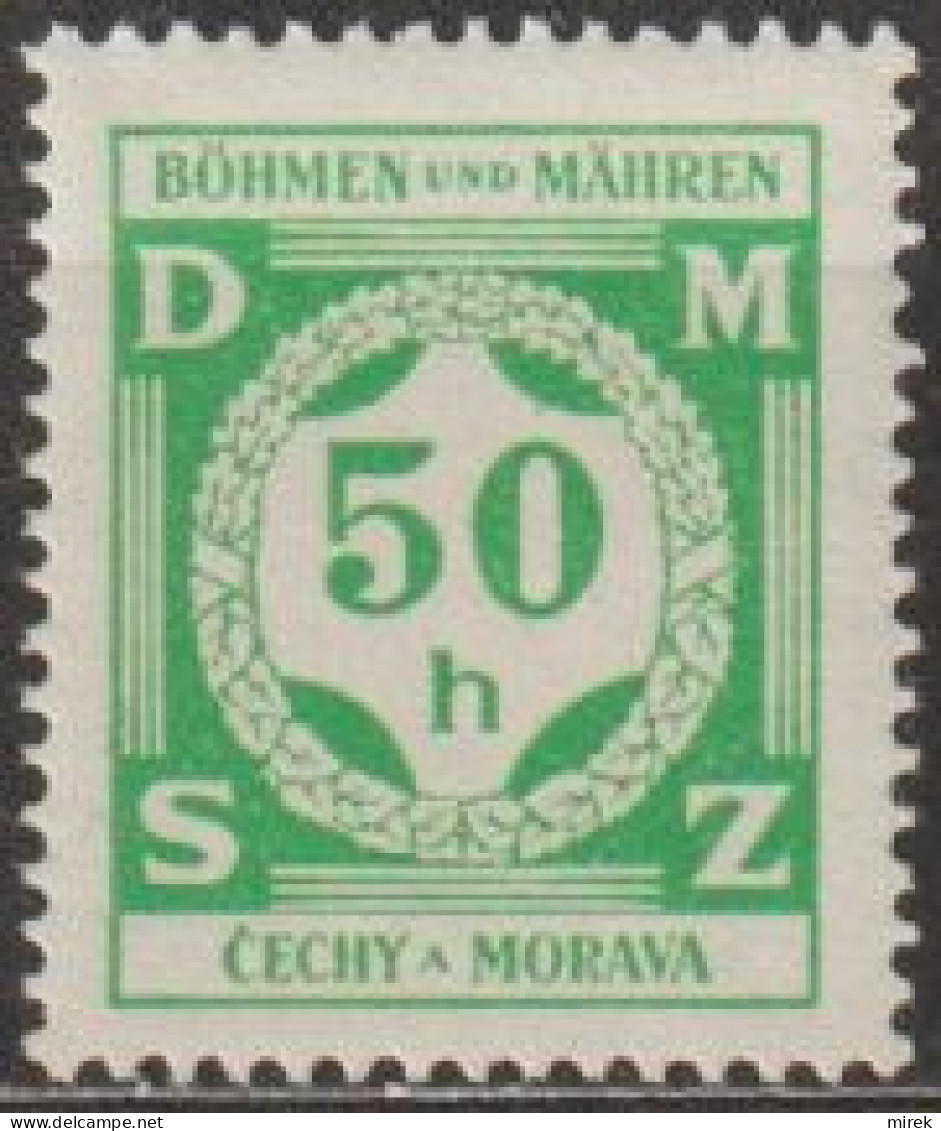 03/ Pof. SL 3, Light Green - Unused Stamps