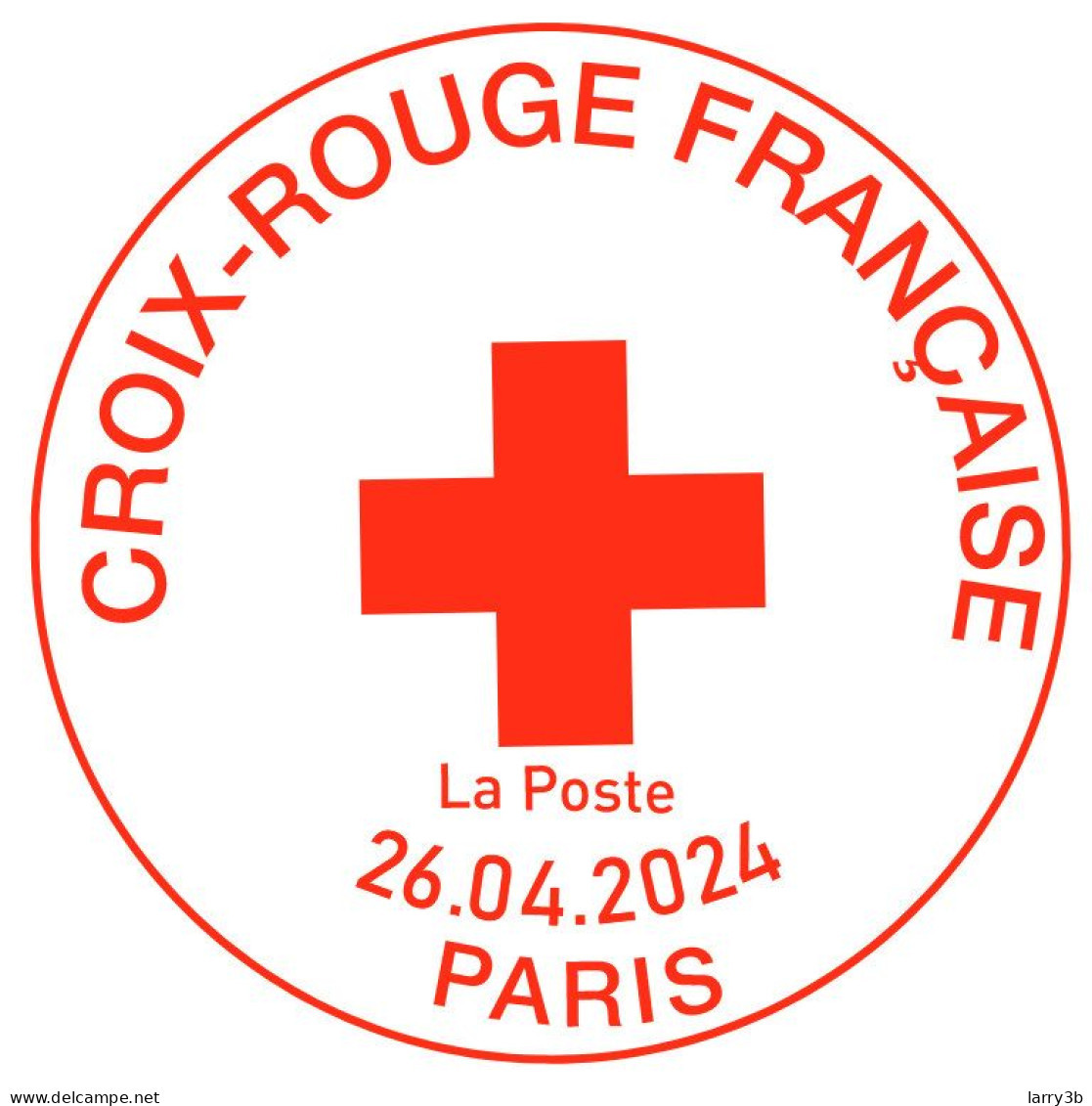 2024 - CARNET CROIX ROUGE ADHESIF - "160 ANS CROIX-ROUGE FRANÇAISE" - OBLITERE 1er JOUR - PARIS - 26.04.2024 - Gebraucht