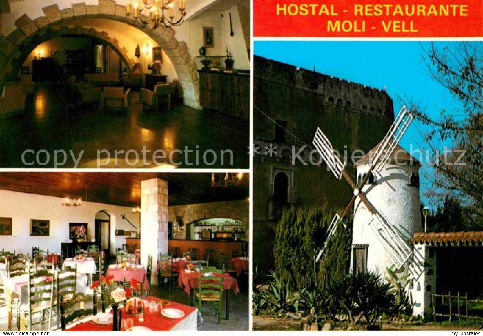 72716892 Palafolls Hostal Restaurante Moli Vell Castillo Medieval Schloss Restau - Andere & Zonder Classificatie