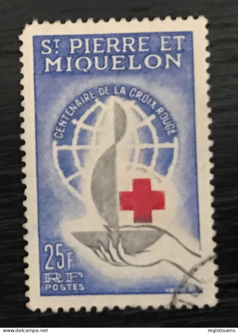 Timbre Oblitéré Saint Pierre Et Miquelon 1963 Yt N° 369 - Oblitérés