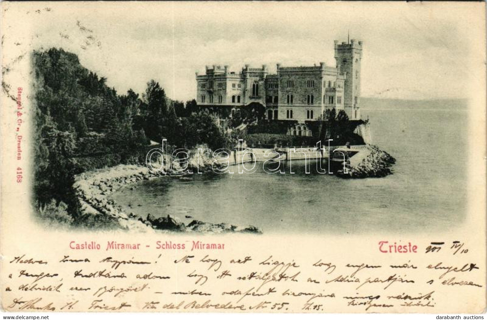 T2/T3 1901 Trieste, Trieszt; Castello Miramar / Schloss / Castle (EK) - Non Classés