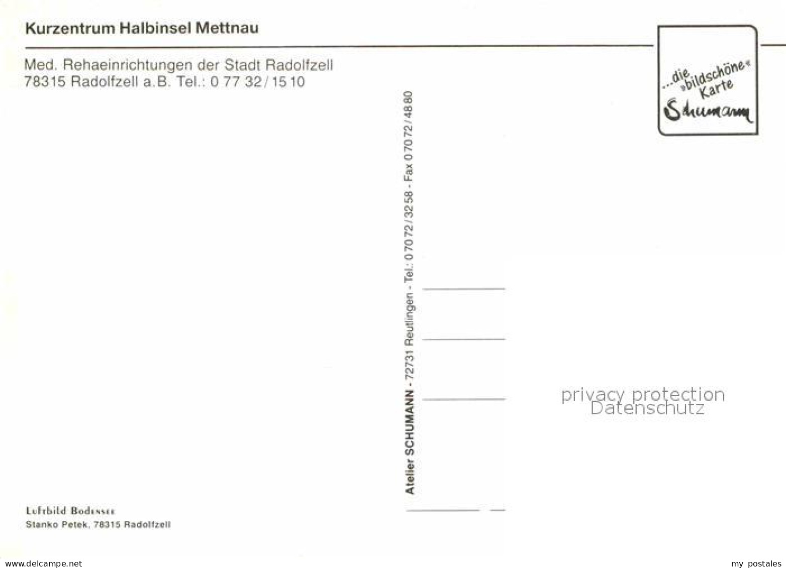 72716813 Radolfzell Bodensee Kurzentrum Halbinsel Mettnau Fliegeraufnahme Radolf - Radolfzell