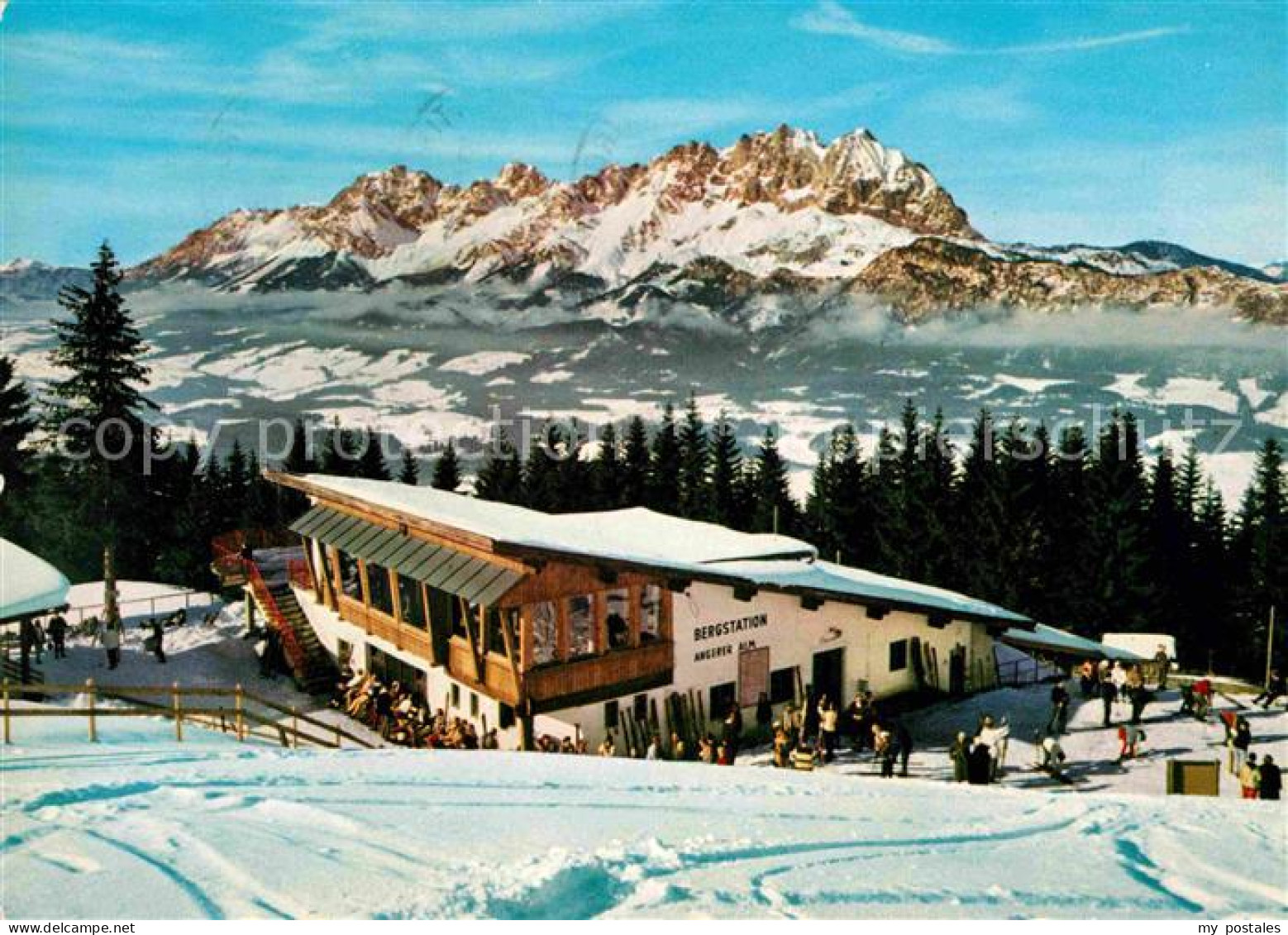 72716765 St Johann Tirol Bergstation Angerer Alm Wilder Kaiser Winterpanorama Ka - Sonstige & Ohne Zuordnung