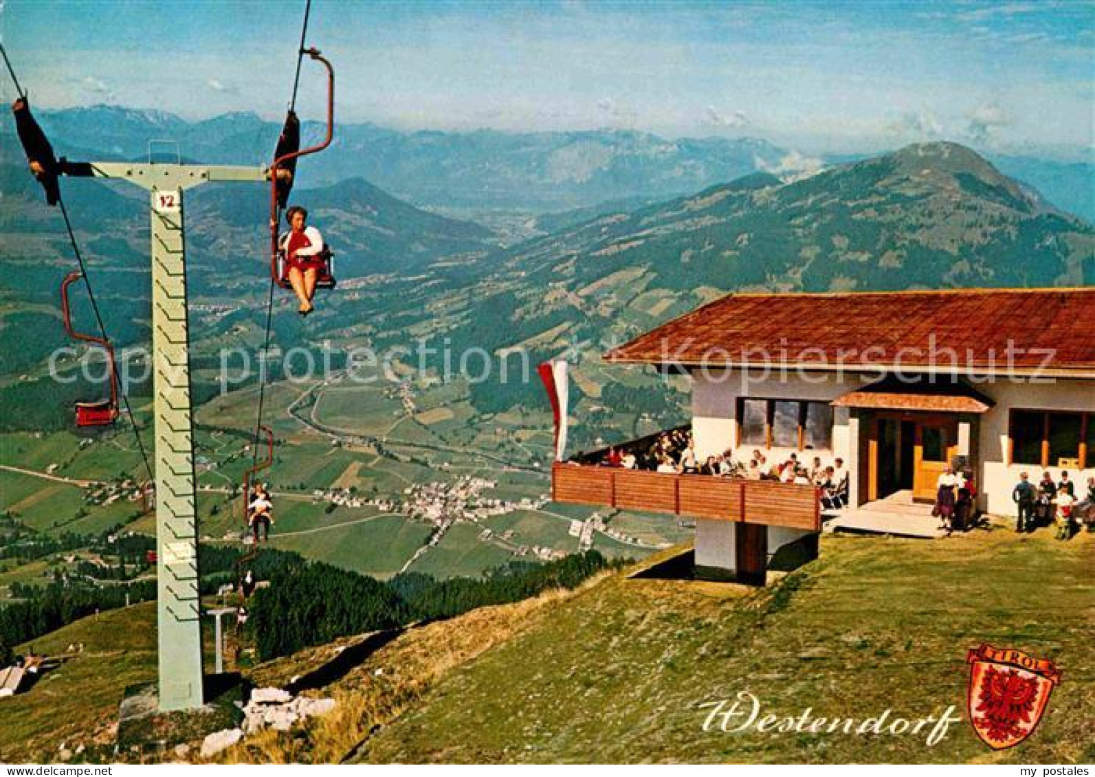 72716759 Westendorf Tirol Sessellift Bergstation Berggasthaus Chor Fernsicht Alp - Other & Unclassified