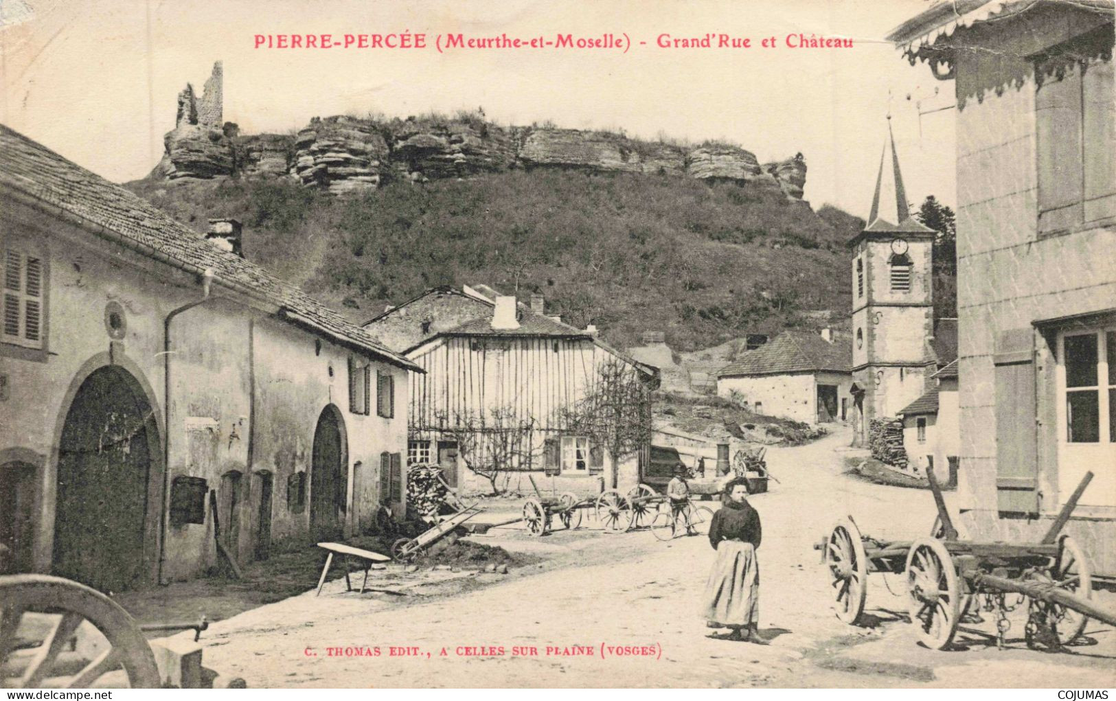 54 - PIERRE PERCEE _S28912_ Grand'Rue Et Château - Andere & Zonder Classificatie