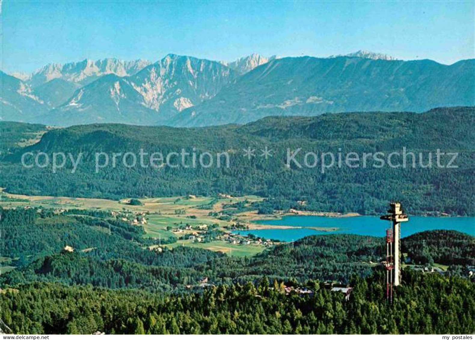 72716719 Keutschach See Pyramidenkogel Keutschachersee Mit Koschuta Aussichtstur - Autres & Non Classés