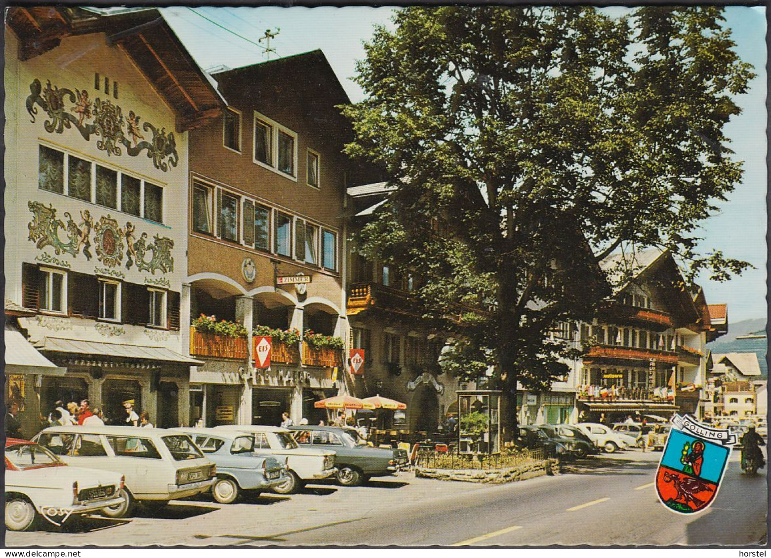 Austria - 5440 Golling - Hauptstraße - Cars - Opel Rekord - DKW - Renault Floride - Ford Anglia 123E - Golling