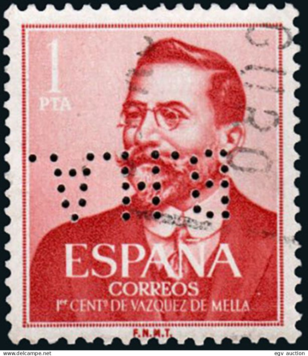 Madrid - Perforado - Edi O 1351 - "B.H.A." (Banco) - Used Stamps