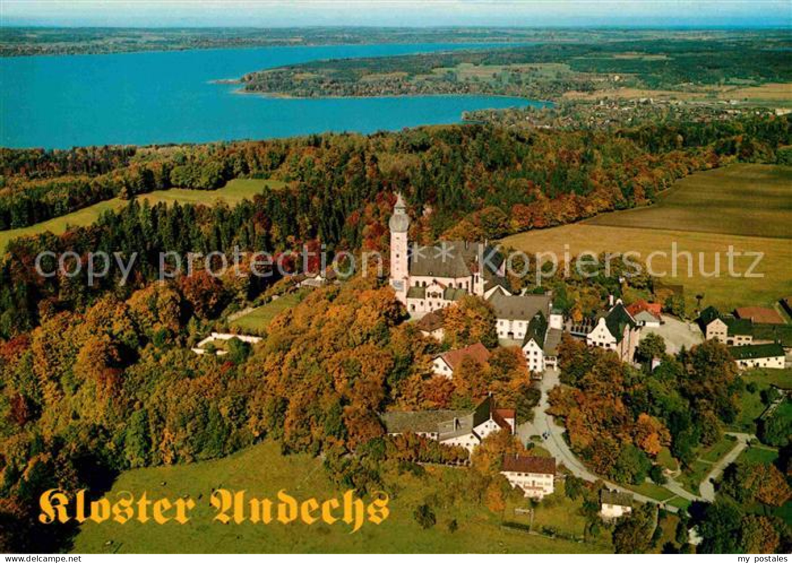 72716671 Kloster Andechs Fliegeraufnahme Mit Ammersee Andechs - Andere & Zonder Classificatie