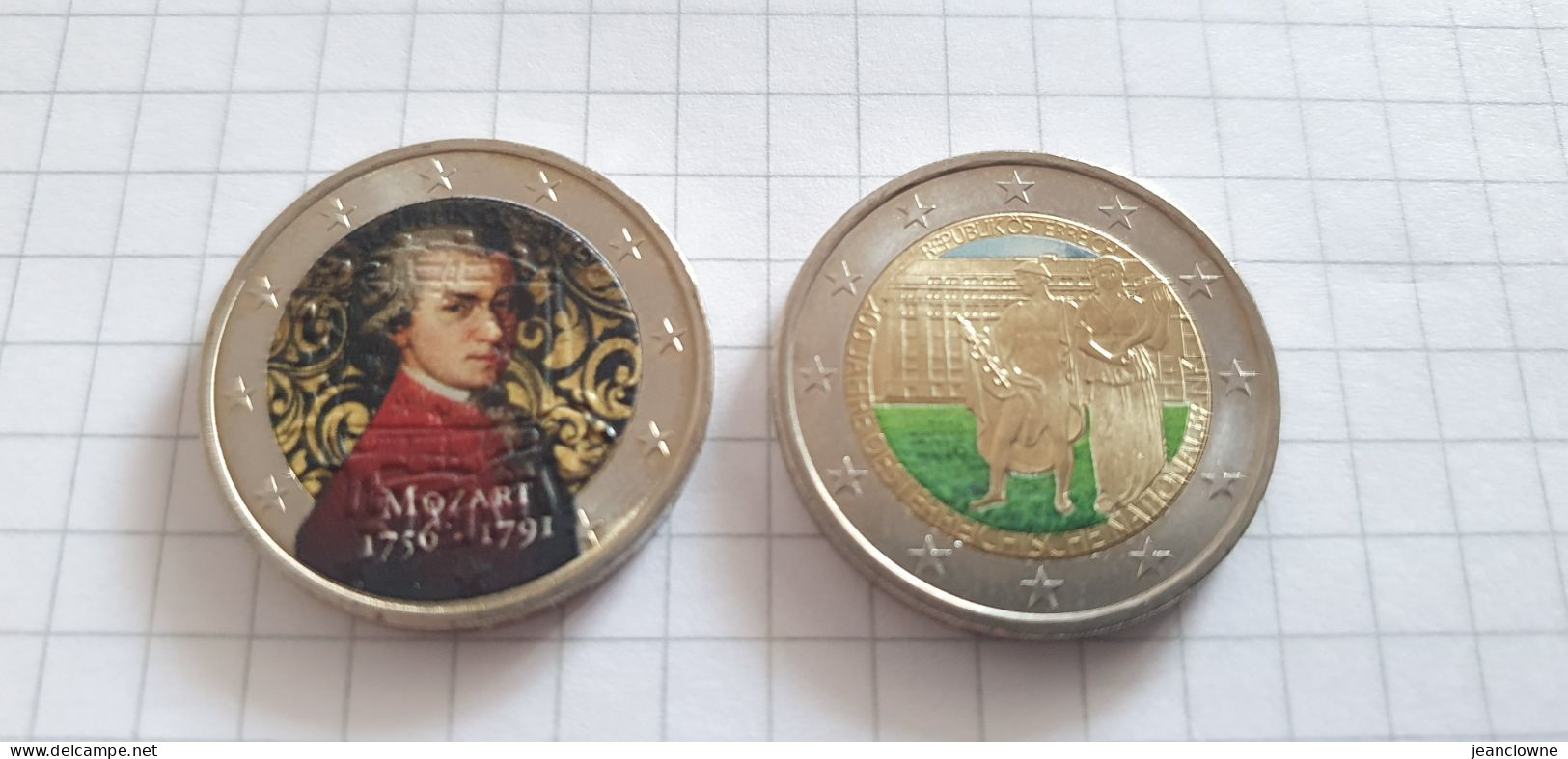 2 € COLORISEES AUTRICHE ANNEE 2016 - Austria