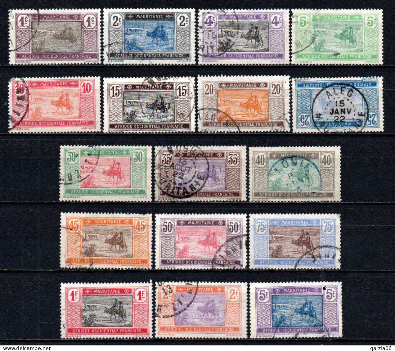 Mauritanie  - 1913  - Méharistes   - N° 17 à 33 - Oblit - Used - Usati