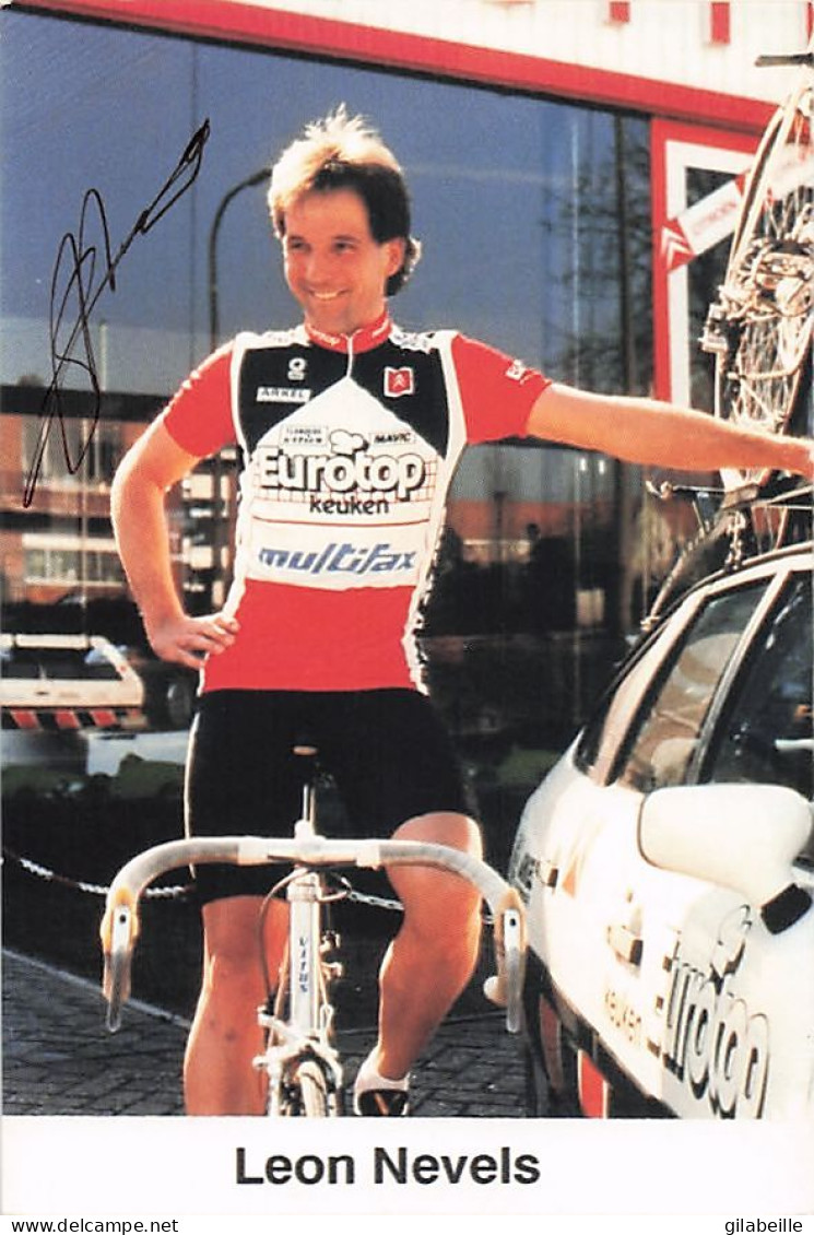 Velo - Cyclisme - Coureur Cycliste Neerlandais Leon Nevels - Team Eurotop - Signé - Cyclisme